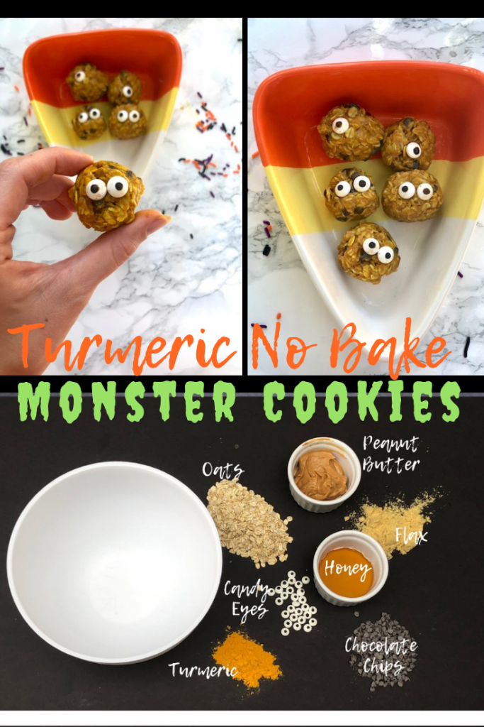 turmeric no bake monster cookies