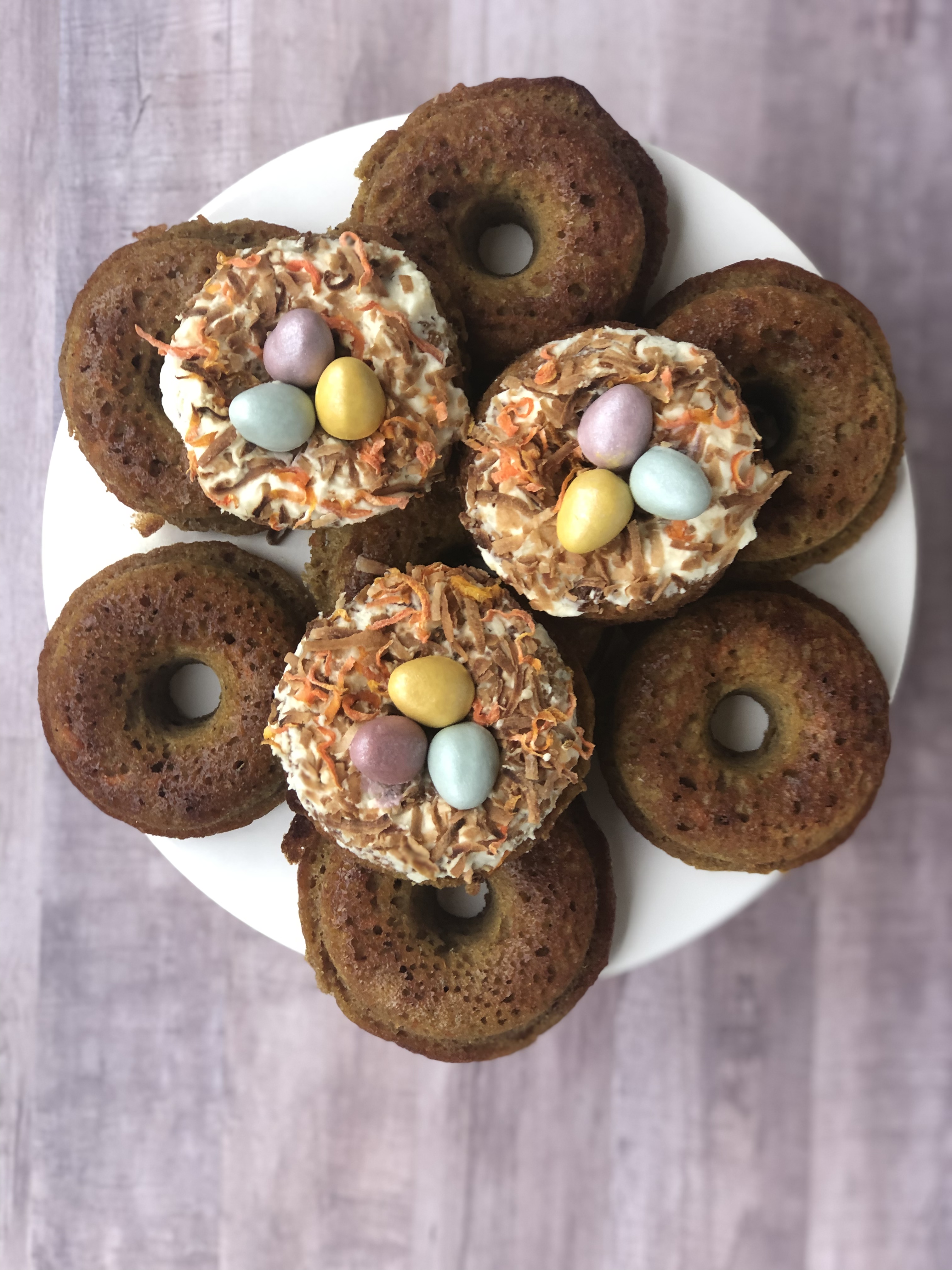 gluten free carrot cake donuts